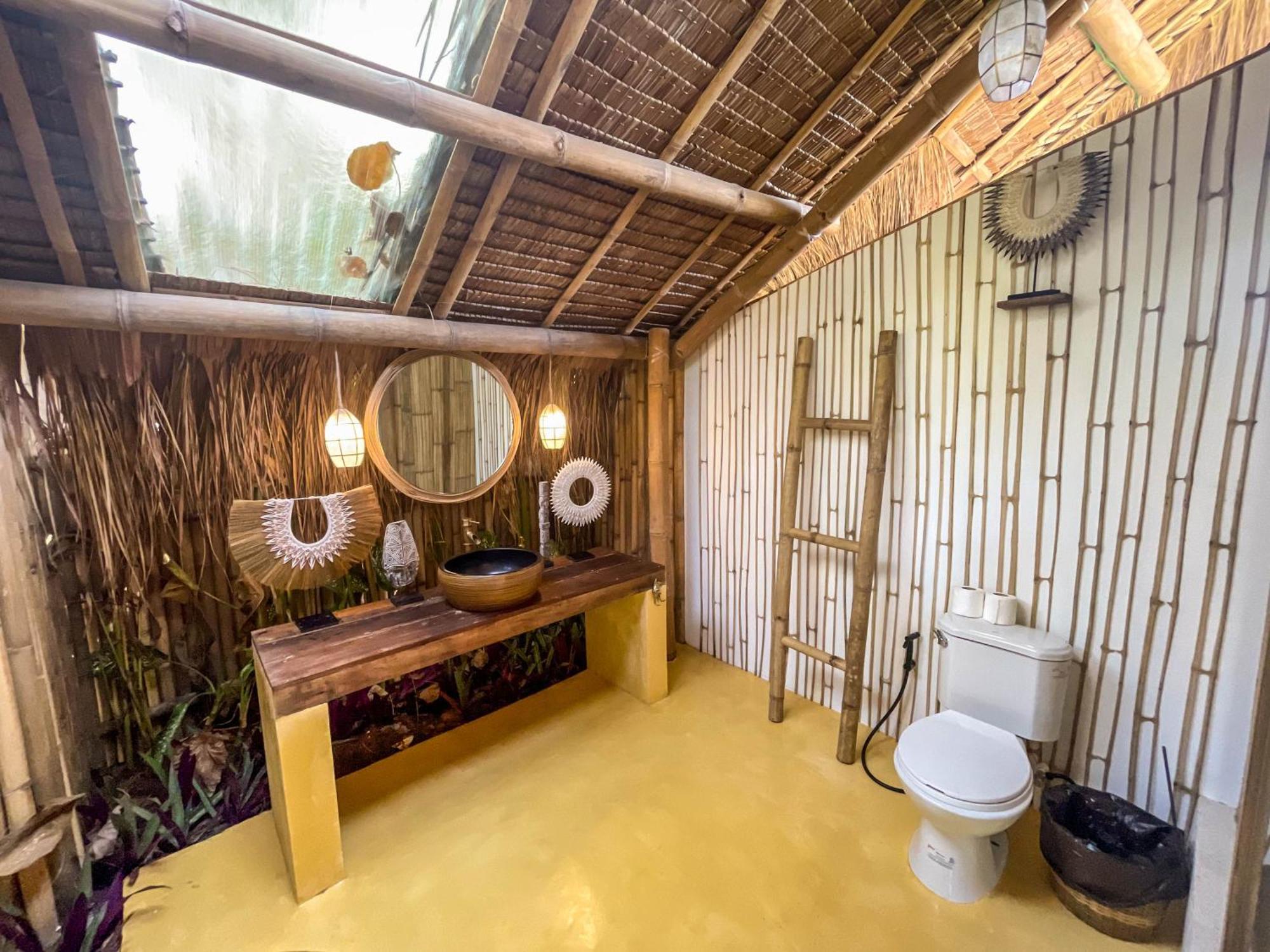 The Bamboo Houses - Tropical Garden & Empty Beach General Luna  Exterior foto